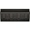 V&A - Black Egg & Dart Border Wall Tile - 152x63mm - VA4004 Large Image