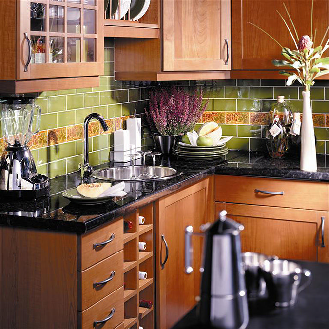 V&A - Grapes Decor Wall Tile - 152x76mm - VA90105 Feature Large Image