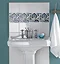 V&A - Morgan Blue Decor Wall Tile - 152X152mm - VA90112 Profile Large Image