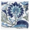 V&A - Morgan Blue Decor Wall Tile - 152X152mm - VA90112 Large Image