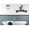 V&A - Owen Cobalt/Black Decor Wall Tile - 152X152mm - VA90116 Profile Large Image
