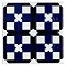 V&A - Owen Cobalt/Black Decor Wall Tile - 152X152mm - VA90116 Large Image