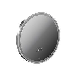 Vado Cameo 500mm Illuminated Round Mirror - Satin Chrome