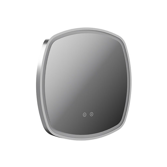 Vado Cameo 500mm Illuminated Soft Square Mirror - Satin Chrome