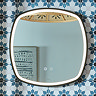 Vado Cameo 500mm Illuminated Soft Square Mirror - Matt Black