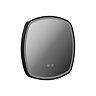 Vado Cameo 500mm Illuminated Soft Square Mirror - Matt Black