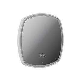 Vado Cameo 500mm Illuminated Soft Square Mirror - Matt White
