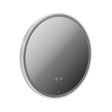 Vado Cameo 600mm Illuminated Round Mirror - Matt White