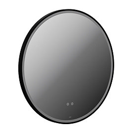 Vado Cameo 800mm Illuminated Round Mirror - Matt Black