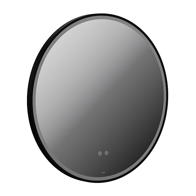 Vado Cameo 800mm Illuminated Round Mirror - Matt Black