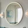 Vado Cameo 800mm Illuminated Round Mirror - Matt White