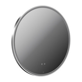 Vado Cameo 800mm Illuminated Round Mirror - Satin Chrome