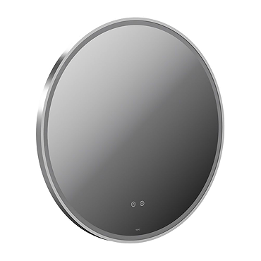 Vado Cameo 800mm Illuminated Round Mirror - Satin Chrome