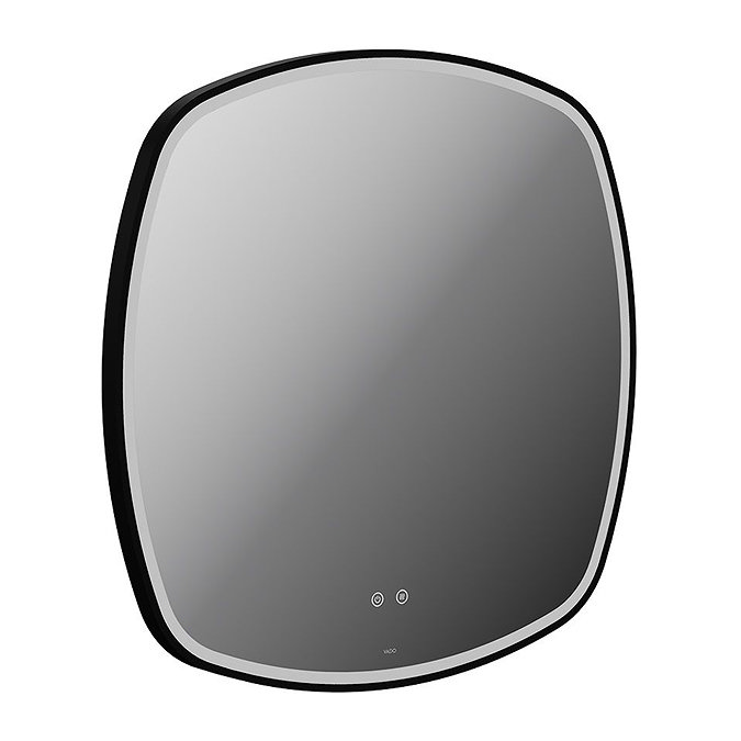 Vado Cameo 800mm Illuminated Soft Square Mirror - Matt Black