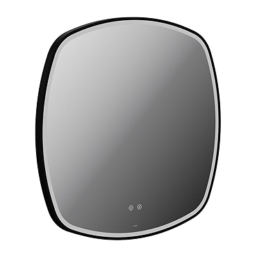 Vado Cameo 800mm Illuminated Soft Square Mirror - Matt Black