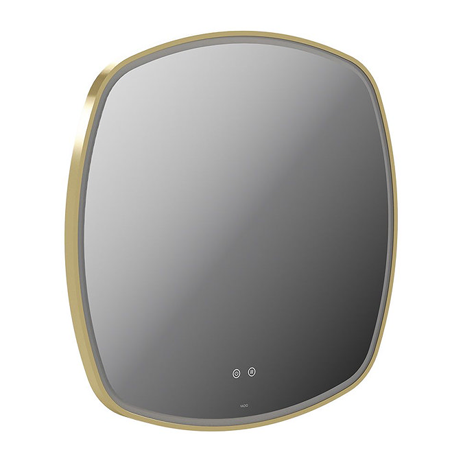 Vado Cameo 800mm Illuminated Soft Square Mirror - Satin Brass