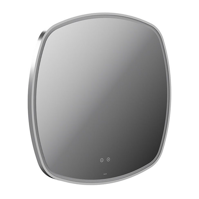 Vado Cameo 800mm Illuminated Soft Square Mirror - Satin Chrome