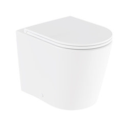 Vado Cameo Back-to-Wall Round Toilet Pan + Soft Close Seat