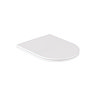 Vado Cameo Back-to-Wall Slimline Round Toilet Seat - White