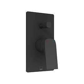 Vado Cameo Concealed Manual Shower Valve with Diverter - Matt Black