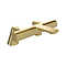 Vado Cameo Deck Mounted Thermostatic Exposed Bath Shower Mixer - Satin Brass