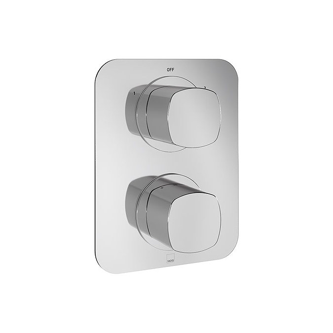 Vado Cameo Double Outlet Concealed Thermostatic Shower Valve - Chrome