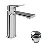 Vado Cameo Lever Basin Mixer & Waste - Chrome