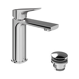 Vado Cameo Lever Low‑Pressure Basin Mixer & Waste - Chrome