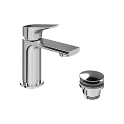 Vado Cameo Lever Low-Pressure Mini Basin Mixer & Waste - Chrome

