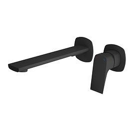 Vado Cameo Lever Low-Pressure Wall Mounted Basin Mixer - Matt Black