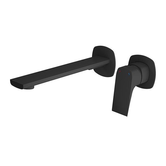 Vado Cameo Lever Wall Mounted Basin Mixer - Matt Black