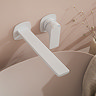 Vado Cameo Lever Wall Mounted Basin Mixer - Matt White