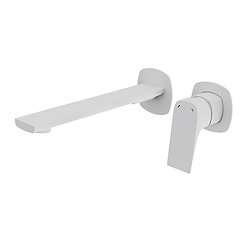 Vado Cameo Lever Wall Mounted Basin Mixer - Matt White