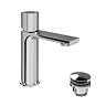 Vado Cameo Leverless Low‑Pressure Basin Mixer & Waste - Chrome