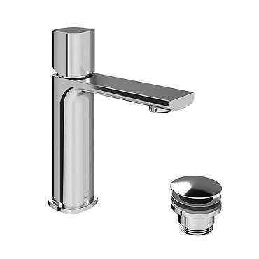 Vado Cameo Leverless Low‑Pressure Basin Mixer & Waste - Chrome