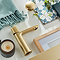 Vado Cameo Leverless Mono Basin Mixer Tap - Satin Brass