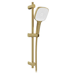 Vado Cameo Multi Functional Slide Rail Shower Kit - Satin Brass