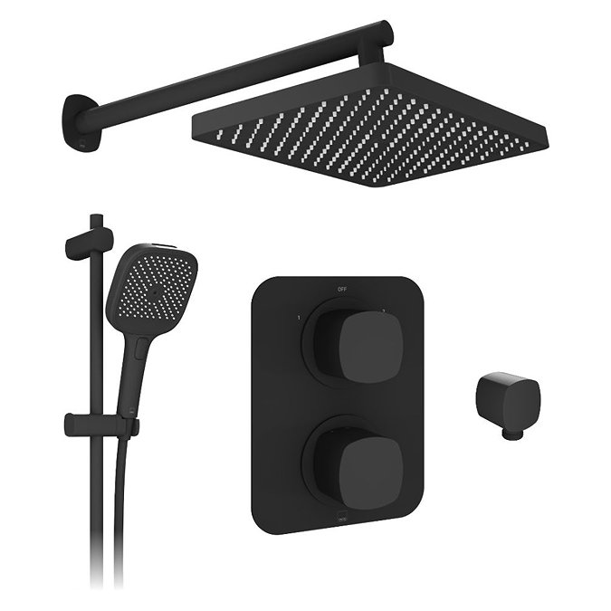 Vado Cameo Shower Pack with Multi Function Handset - Matt Black