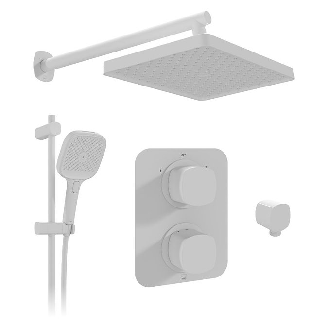 Vado Cameo Shower Pack with Multi Function Handset - Matt White