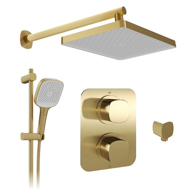 Vado Cameo Shower Pack with Multi Function Handset - Satin Brass