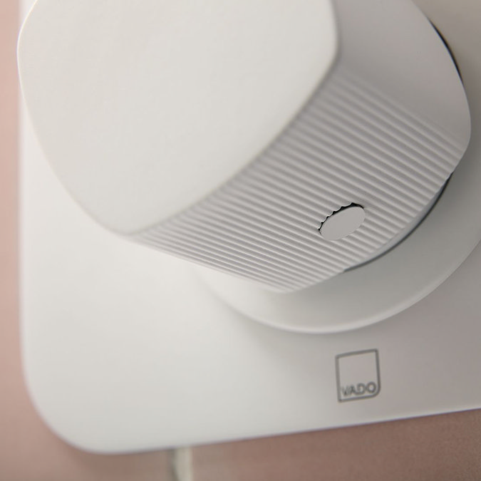 Vado Cameo Single Outlet Concealed Thermostatic Shower Valve - Matt White