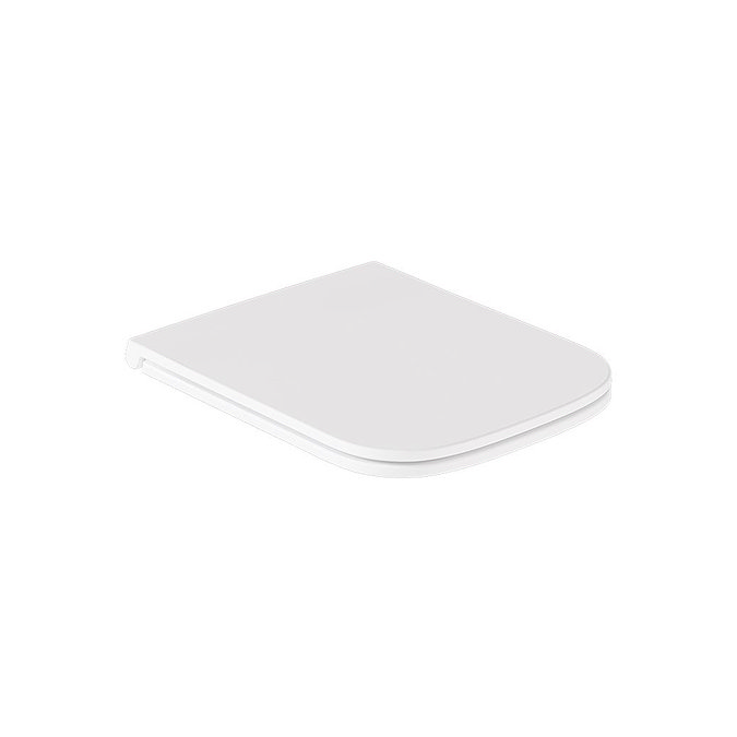 Vado Cameo Slimline Soft Square Toilet Seat - White