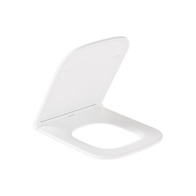 Vado Cameo Slimline Soft Square Toilet Seat - White