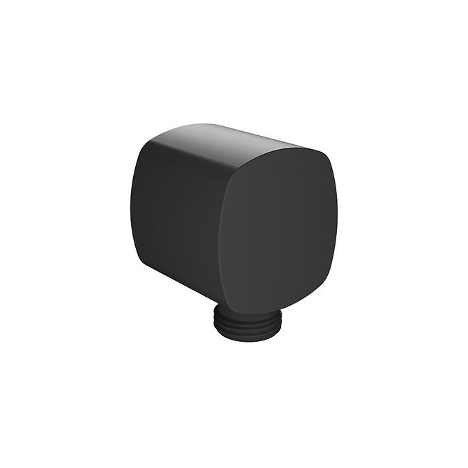 Vado Cameo Soft Square Wall Outlet - Matt Black