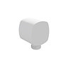Vado Cameo Soft Square Wall Outlet - Matt White