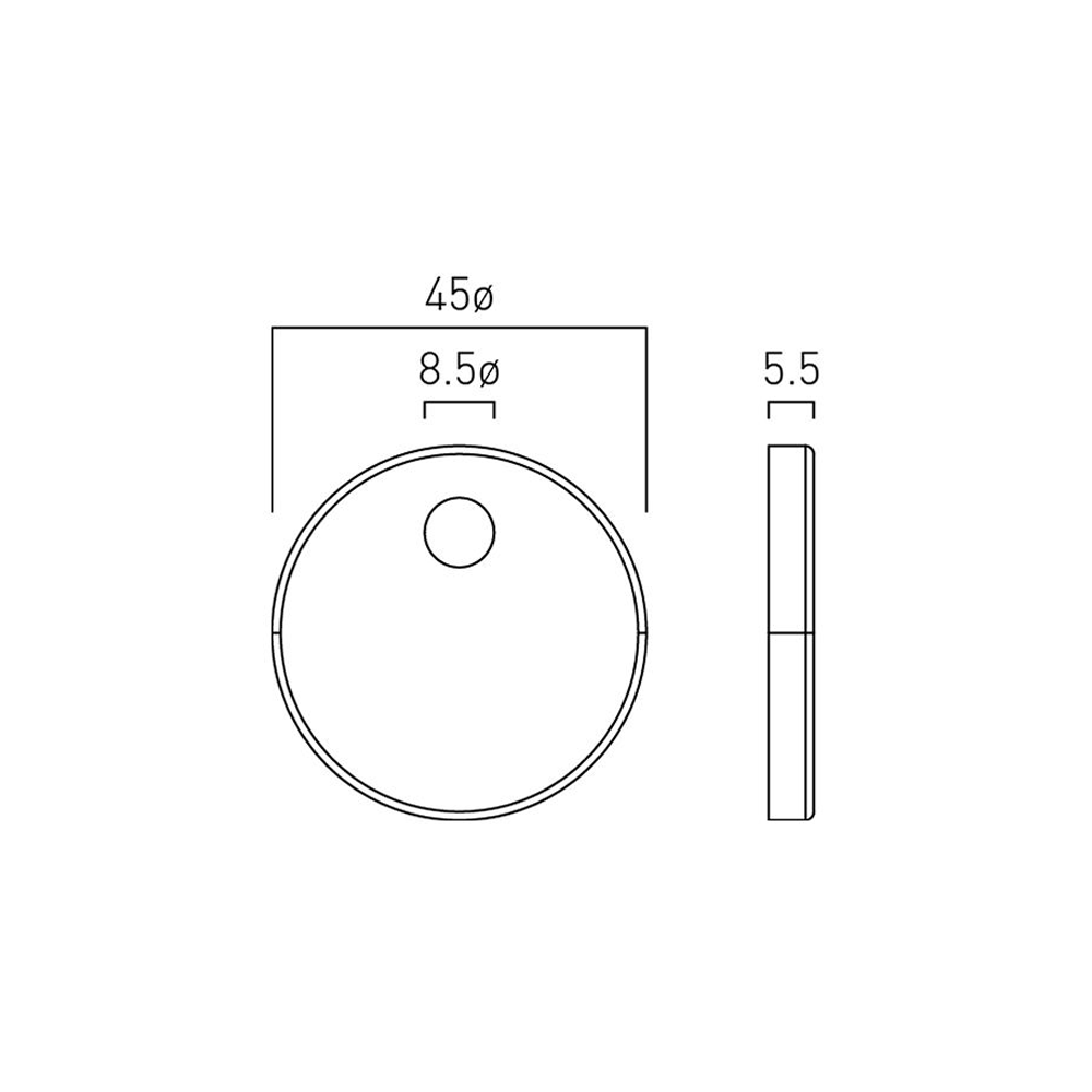 Vado Cameo Toilet Seat Hinge Cover - Matt Black