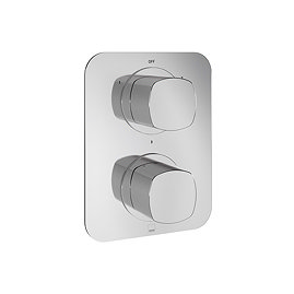 Vado Cameo Triple Outlet Concealed Thermostatic Shower Valve - Chrome