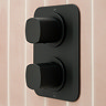 Vado Cameo Triple Outlet Concealed Thermostatic Shower Valve - Matt Black