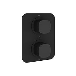 Vado Cameo Triple Outlet Concealed Thermostatic Shower Valve - Matt Black