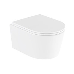 Vado Cameo Wall Hung Round Toilet Pan + Soft Close Seat